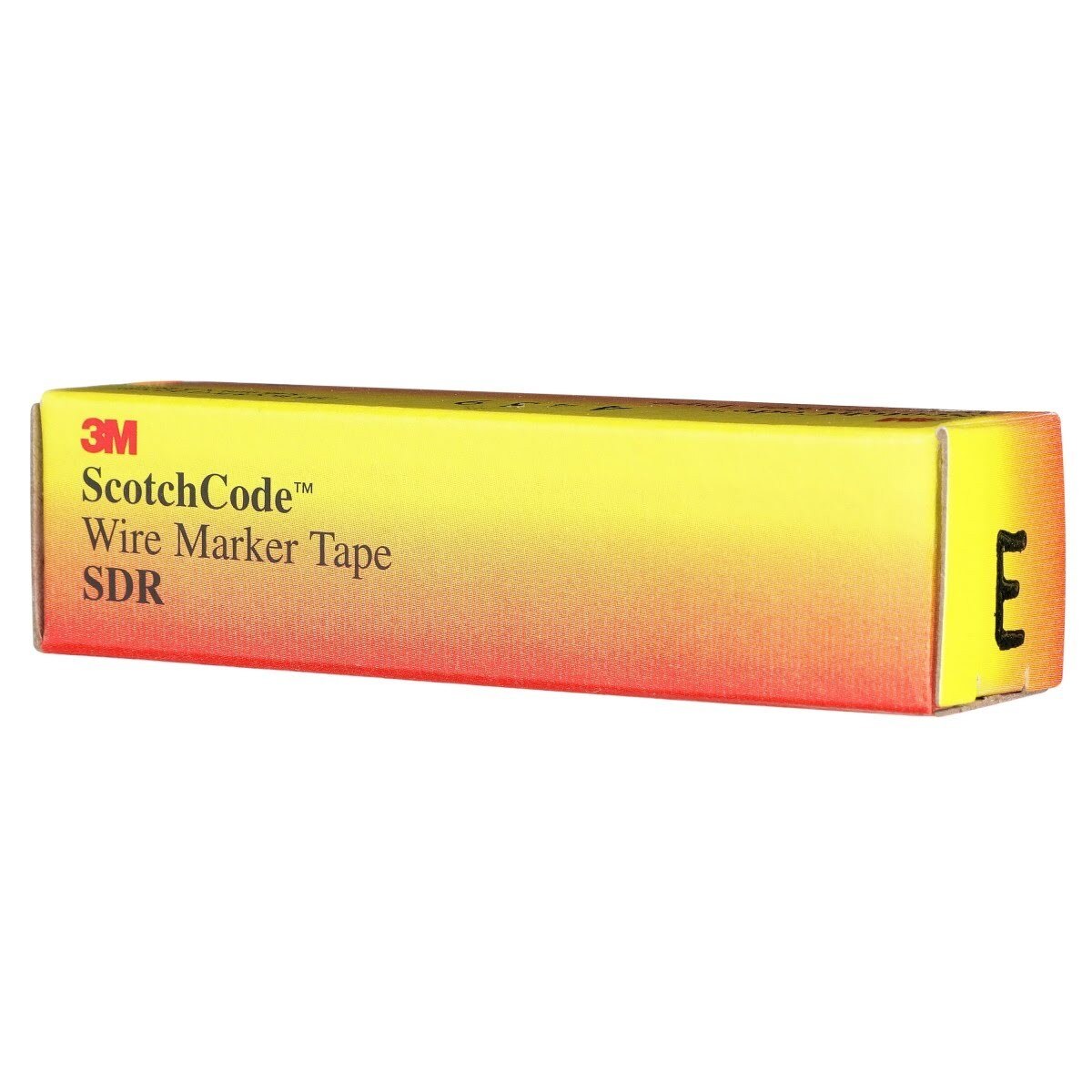 3M SDR-E Wire Marker Tape Refill Roll, Pre-printed Letter E, White (7000031520) (10 Pack) - 7