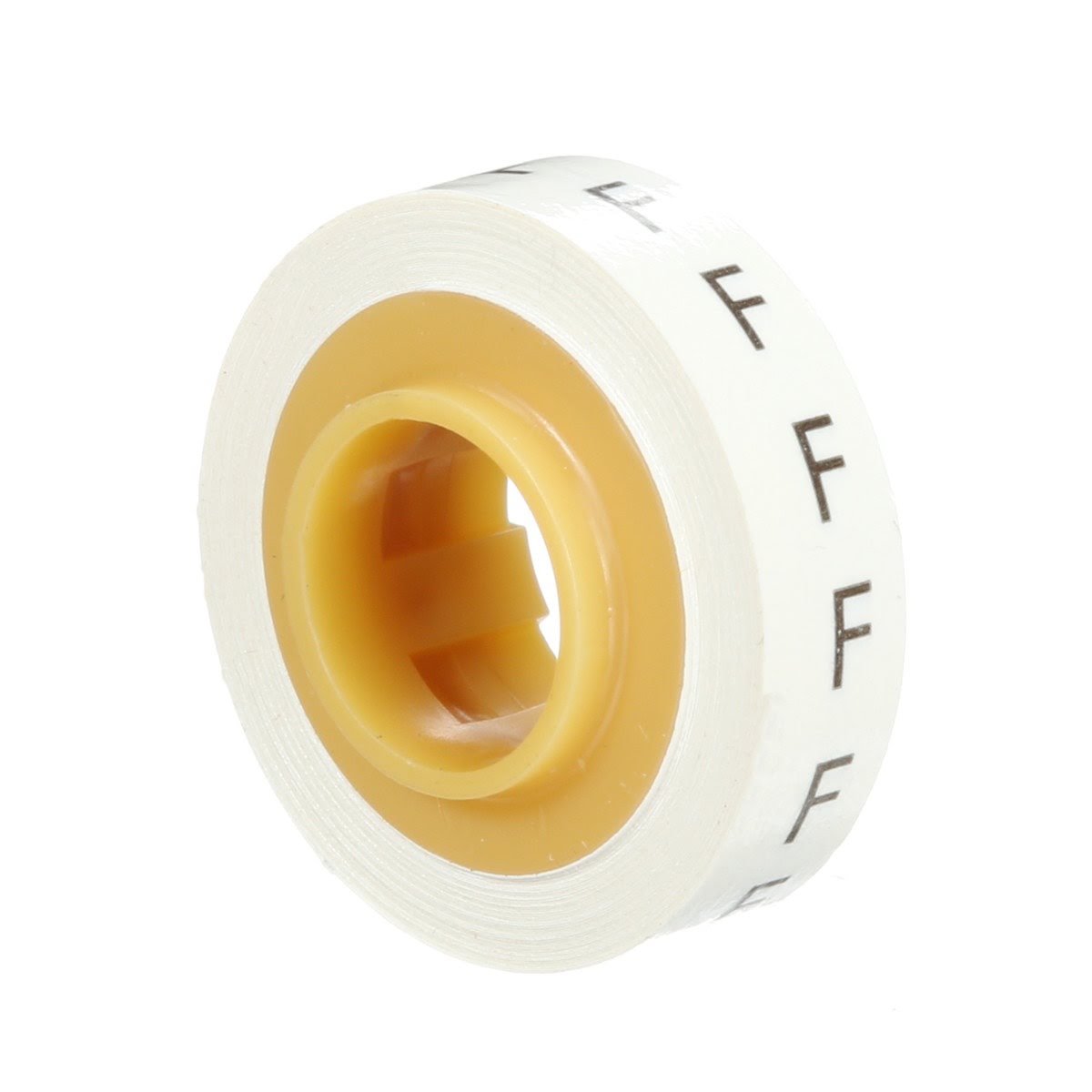 3M SDR-F Wire Marker Tape Refill Roll, Pre-printed Letter F, White (7000031521) (10 Pack) - 2