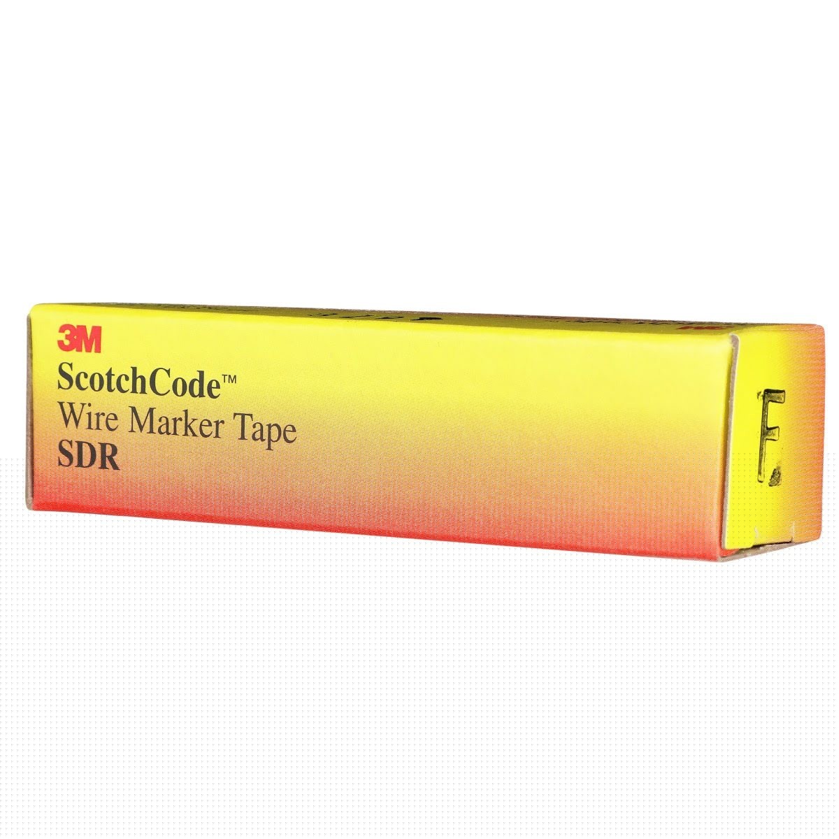 3M SDR-F Wire Marker Tape Refill Roll, Pre-printed Letter F, White (7000031521) (10 Pack) - 7