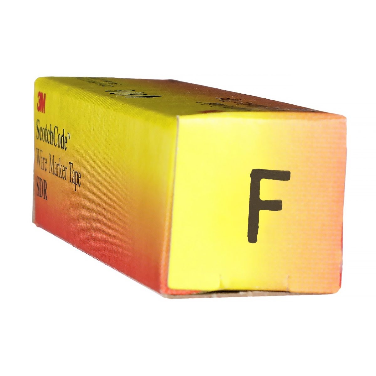 3M SDR-F Wire Marker Tape Refill Roll, Pre-printed Letter F, White (7000031521) (10 Pack) - 8