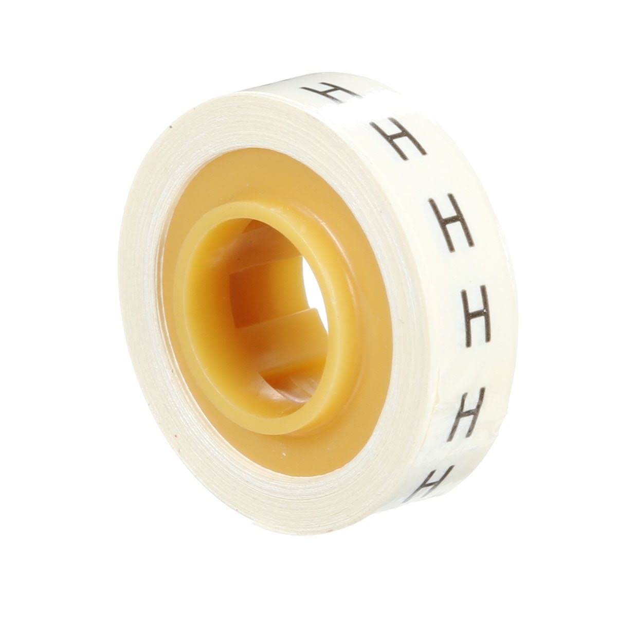 3M SDR-H Wire Marker Tape Refill Roll, Letter H, White (7000031523) (10 Pack) - 2