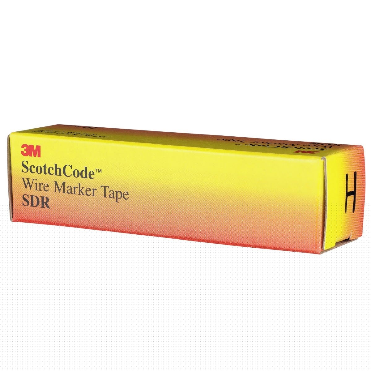 3M SDR-H Wire Marker Tape Refill Roll, Letter H, White (7000031523) (10 Pack) - 6