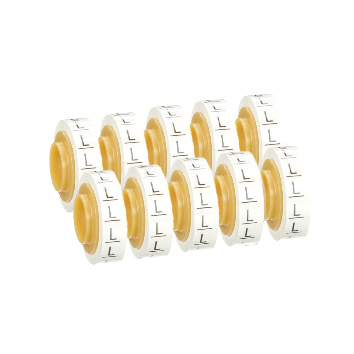 3M SDR-L Wire Marker Tape Refill Roll, Pre-printed Letter L, White (7000031527) (50 Pack) - 5