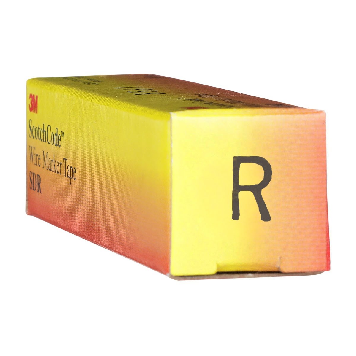 3M SDR-R Wire Marker Tape Refill Roll, White, Letter R (7000031533) (50 Pack) - 7
