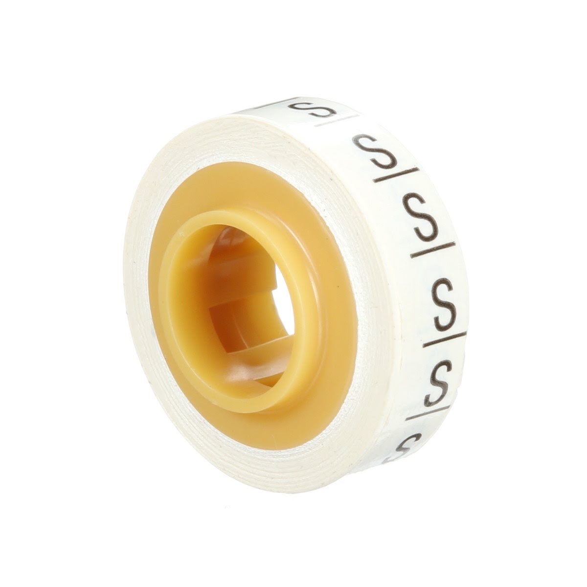 3M SDR-S Wire Marker Tape Refill Roll, Letter S, White (7000031534) (50 Pack)