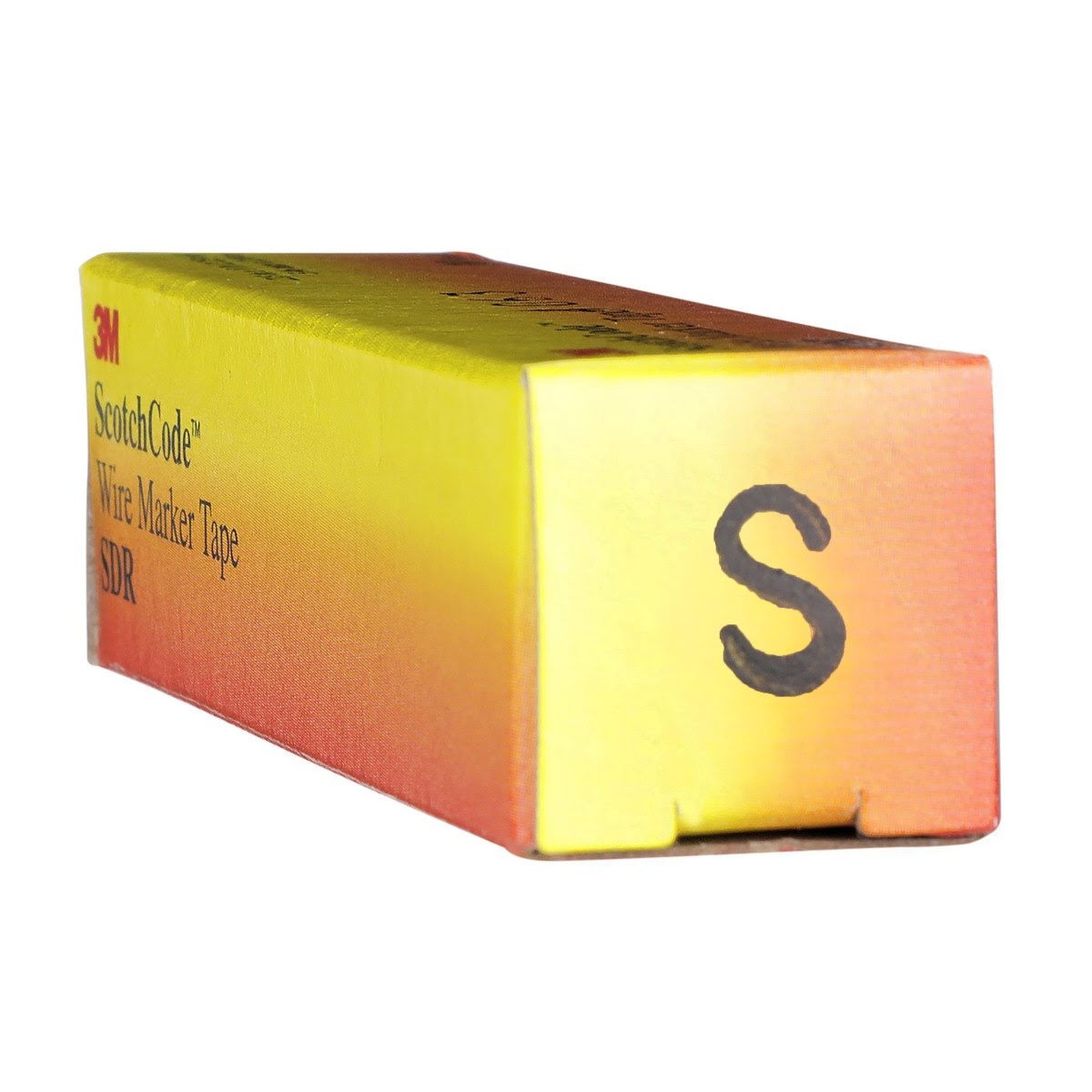 3M SDR-S Wire Marker Tape Refill Roll, Letter S, White (7000031534) (50 Pack) - 7
