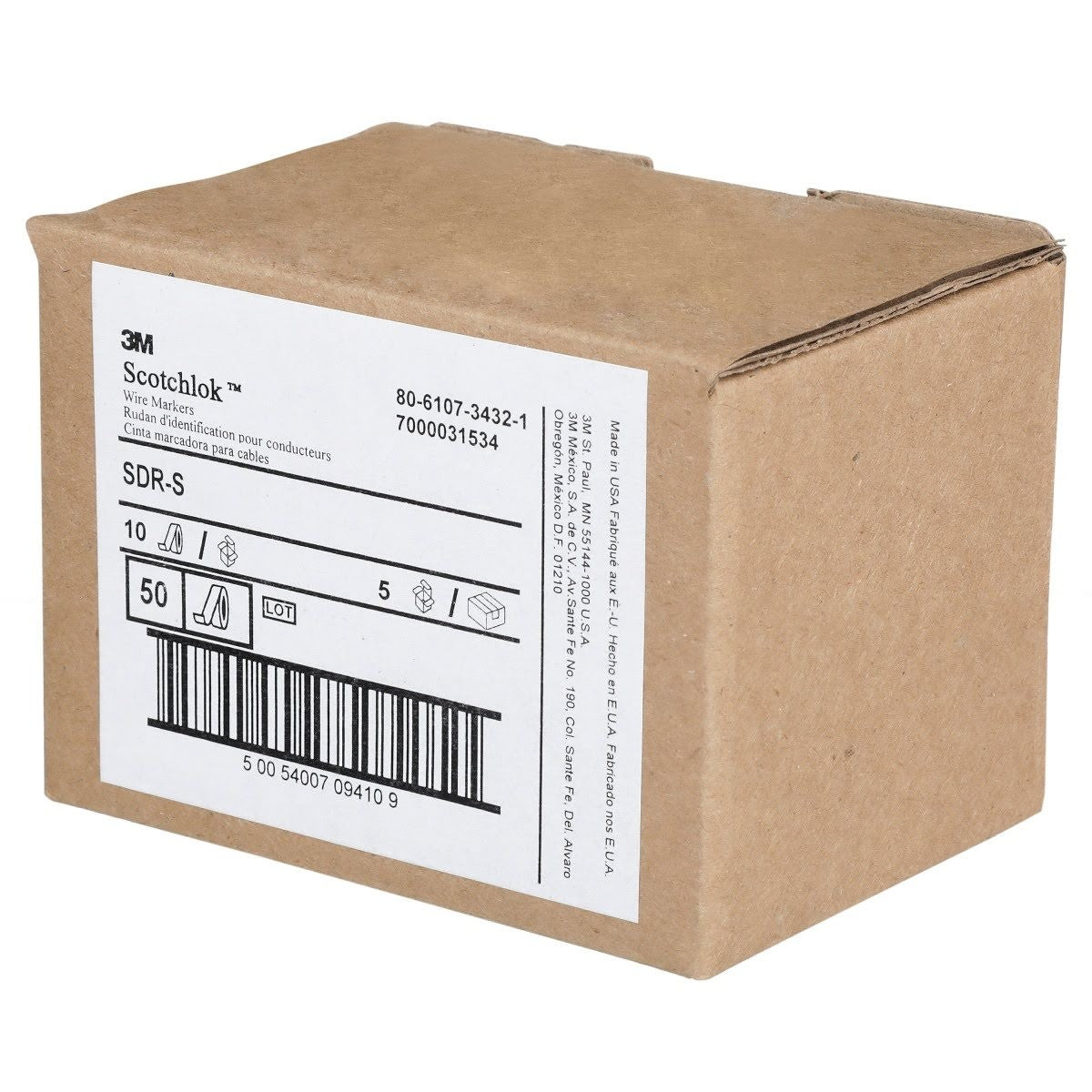 3M SDR-S Wire Marker Tape Refill Roll, Letter S, White (7000031534) (50 Pack) - 8