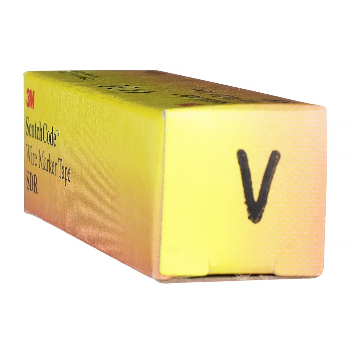 3M SDR-V Wire Marker Tape Refill Roll, Pre-printed V, White (7000031537) (10 Pack) - 9