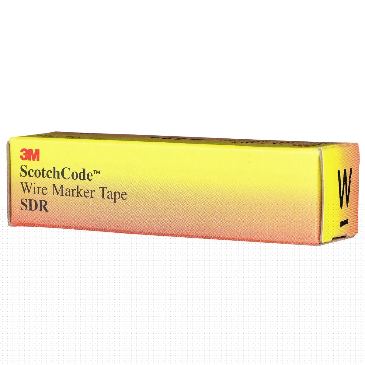 3M SDR-W Wire Marker Tape Refill Roll, Pre-printed W, White (7000031538) (10 Pack) - 4