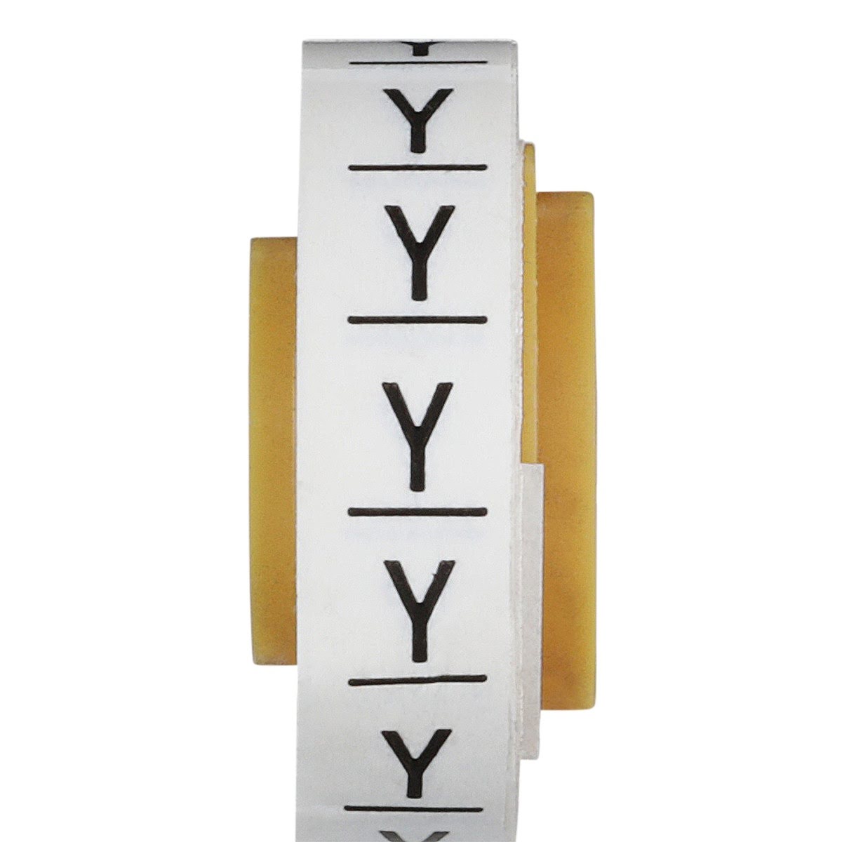 3M SDR-Y Wire Marker Tape Refill Roll, Pre-printed Y, White (7000031540) (50 Pack) - 2
