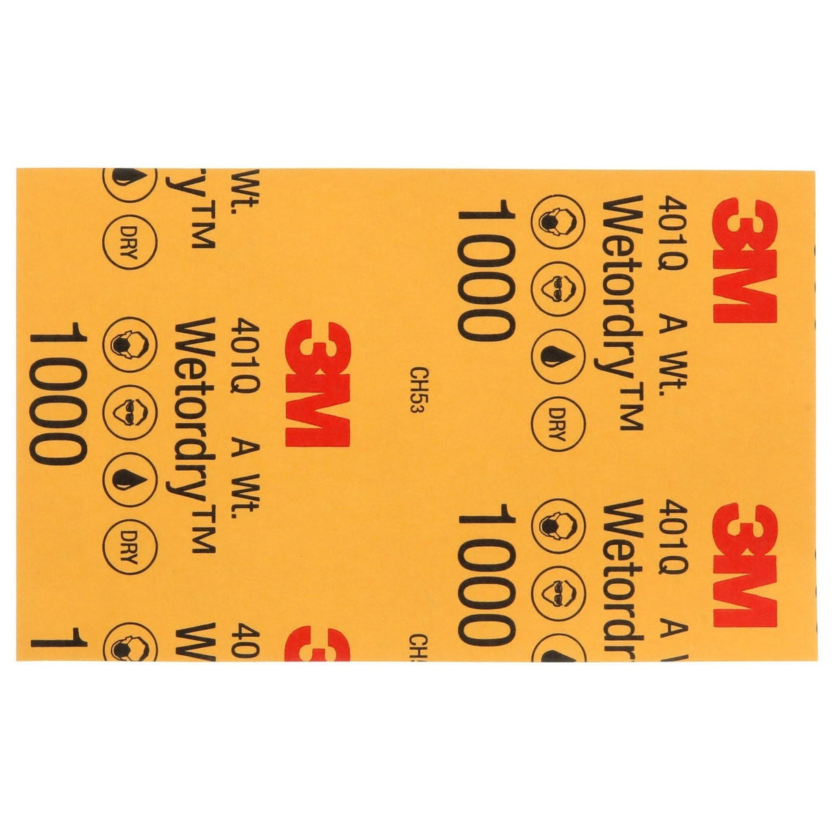 3M 401Q 02021 Abrasive Sheet, 1000 Grit, 5 1/2 in x 9 in (7000042501) (250 Pack) - 6