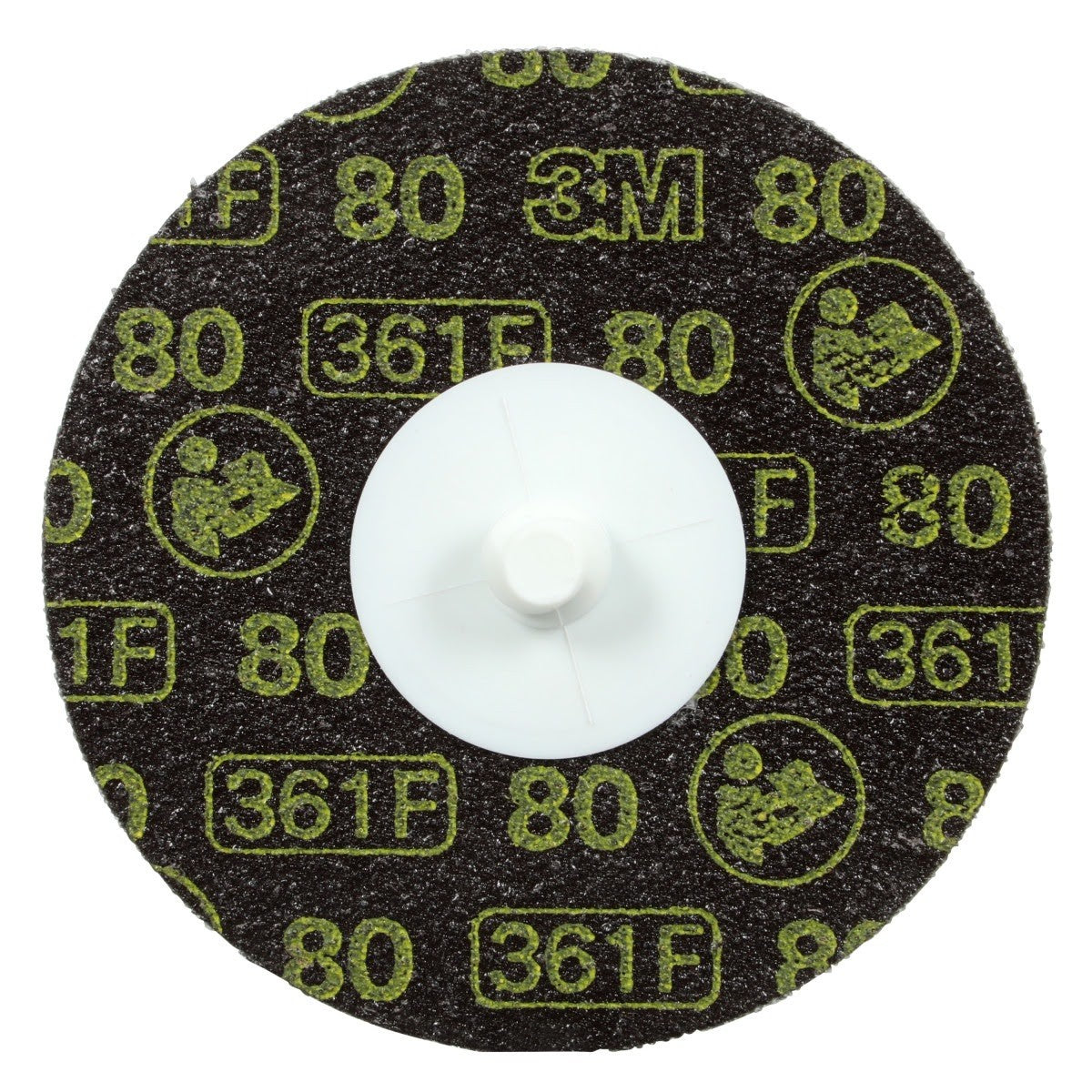 3M 361F Roloc Disc, 80 YF-weight, TR, 3 in, Die R300V (7000045100) (200 Pack)