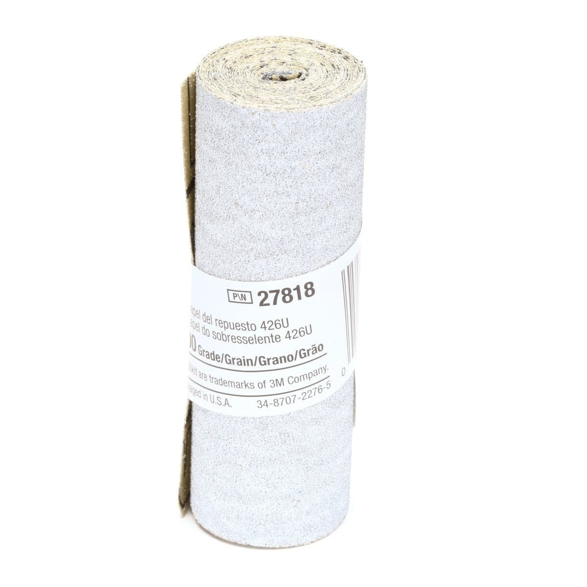 3M 426U Stikit Paper Refill Roll, PSA, SiC 100 Grit, Gray, 3-1/4 in x 55 in (7000045202) (50 Pack) - 2