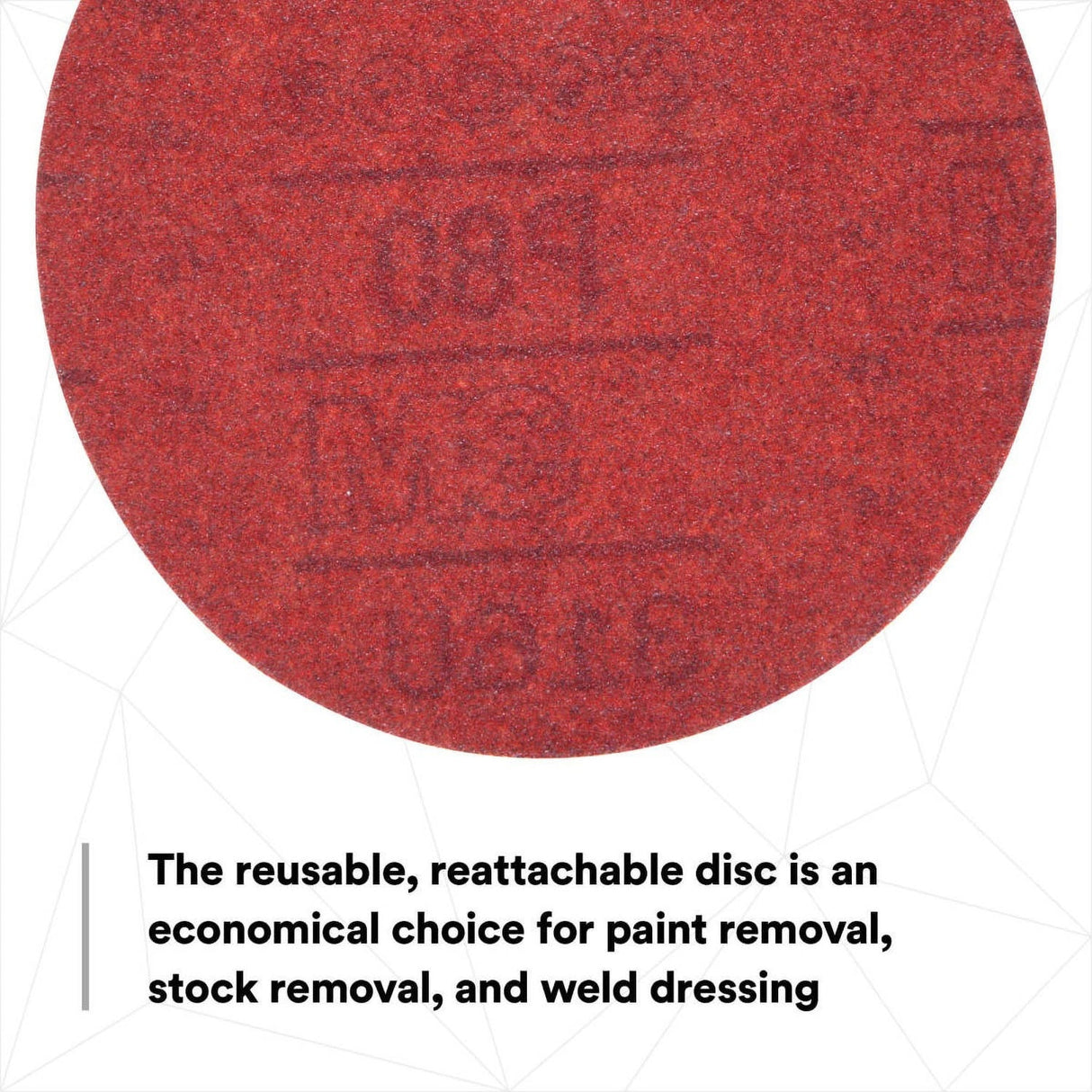 3M 316U 01261 Hookit Red Abrasive Disc, Hook & Loop, Aluminum Oxide P80, 6 in (7000045464) (300 Pack) - 4