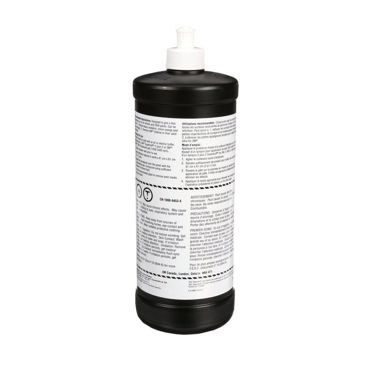 3M 05954 Super Duty Rubbing Compound, 1 qt 32 fl oz/946 mL, Body Shop Safe, No Waxes or Silicones (7000045494) (6 Pack) - 4