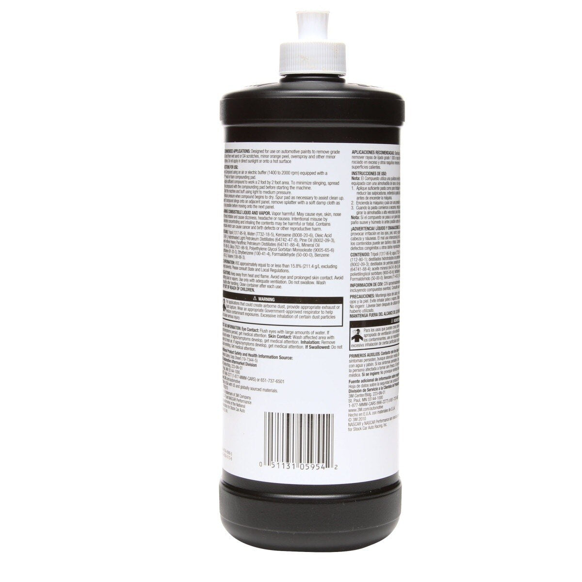 3M 05954 Super Duty Rubbing Compound, 1 qt 32 fl oz/946 mL, Body Shop Safe, No Waxes or Silicones (7000045494) (6 Pack) - 5