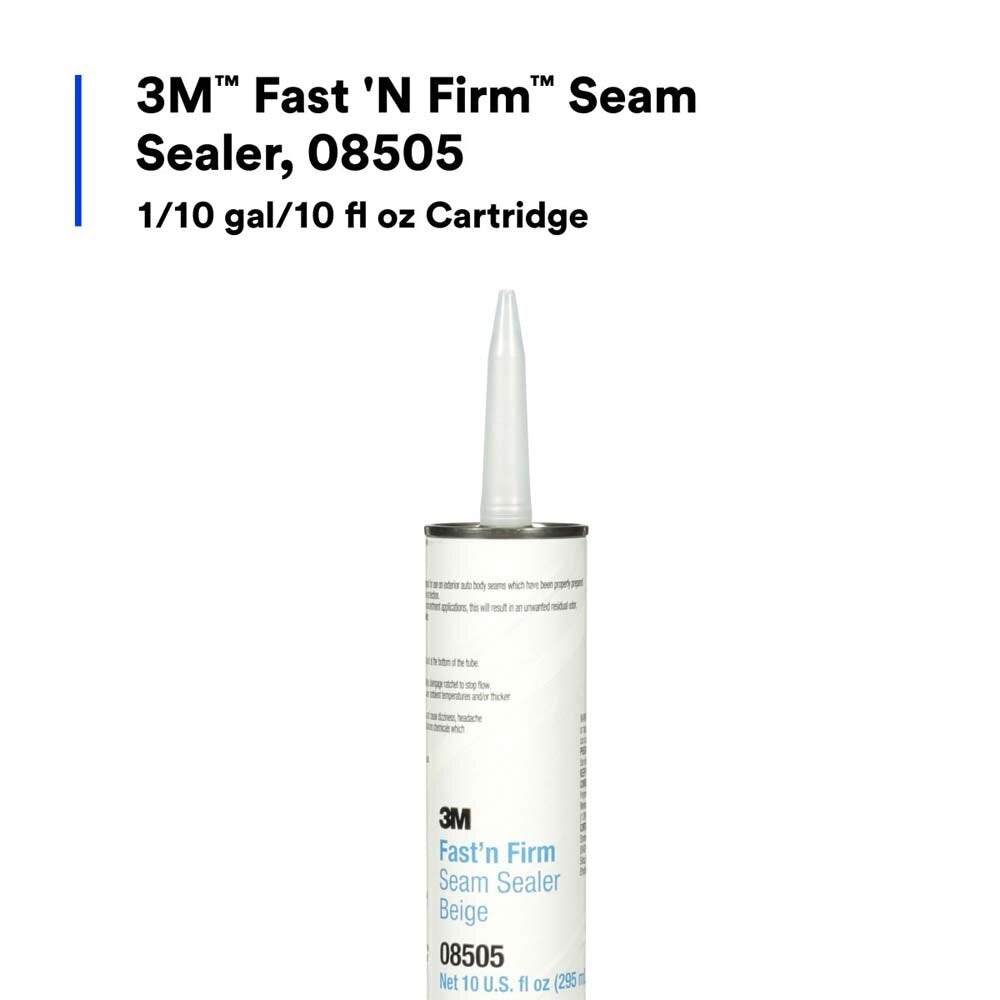 3M 08505 Fast N Firm Seam Sealer, Fast Setting, Paintable In 45 Minutes, Cartridge (7000045495) - 2