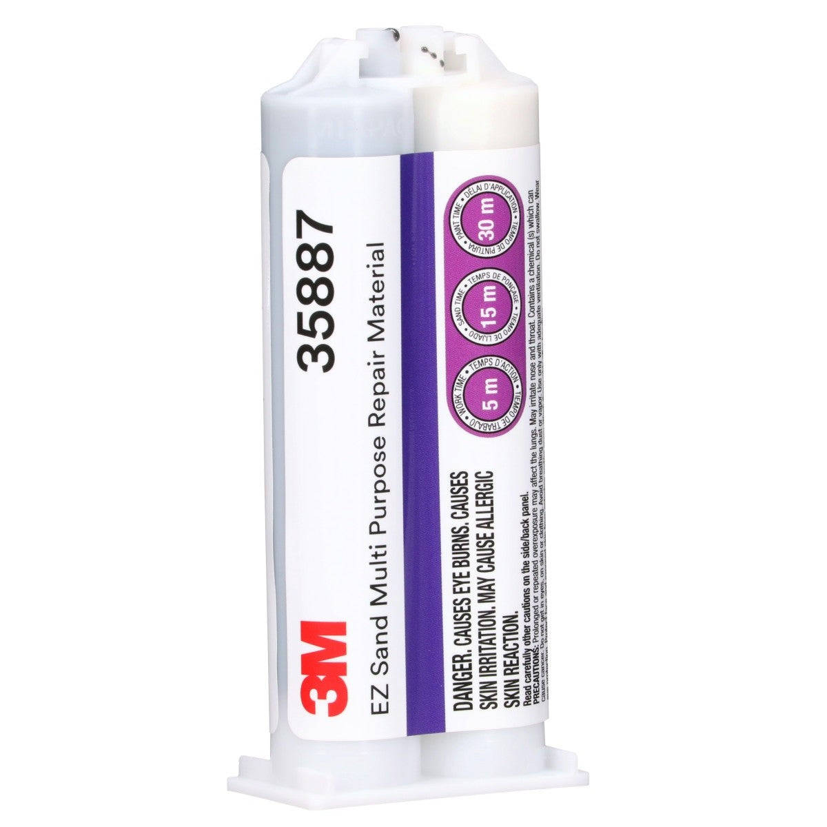 3M EZ Sand Multi Purpose Repair Material, Two-Part Epoxy, 47.3 mL Cartridge (35887) (7000045496) (6 Pack)