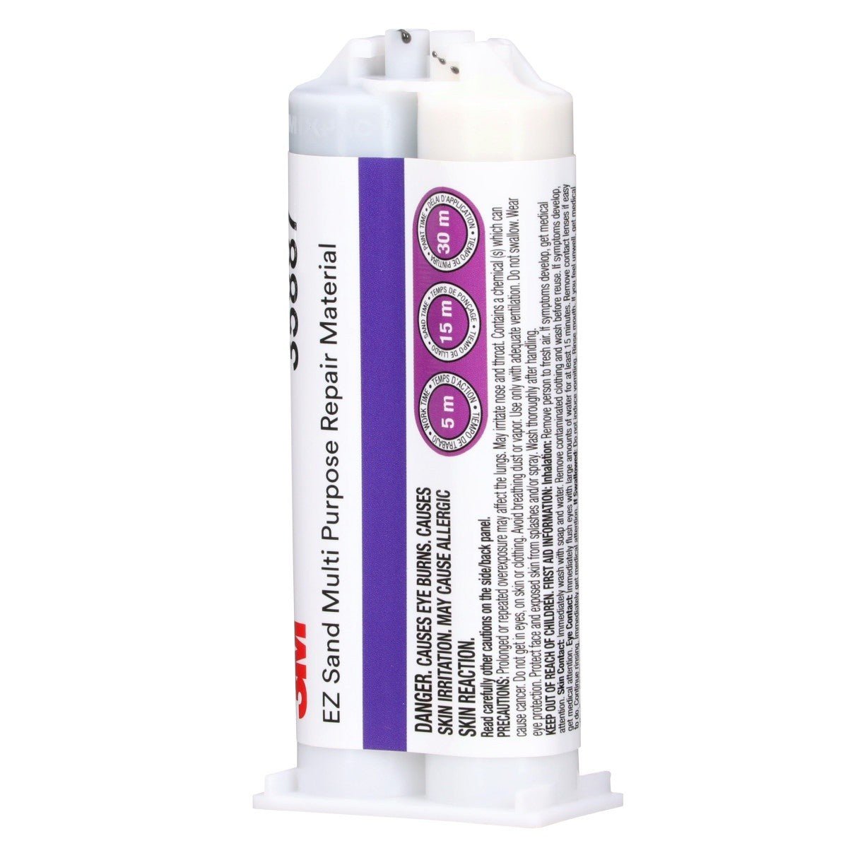 3M EZ Sand Multi Purpose Repair Material, Two-Part Epoxy, 47.3 mL Cartridge (35887) (7000045496) (6 Pack) - 3