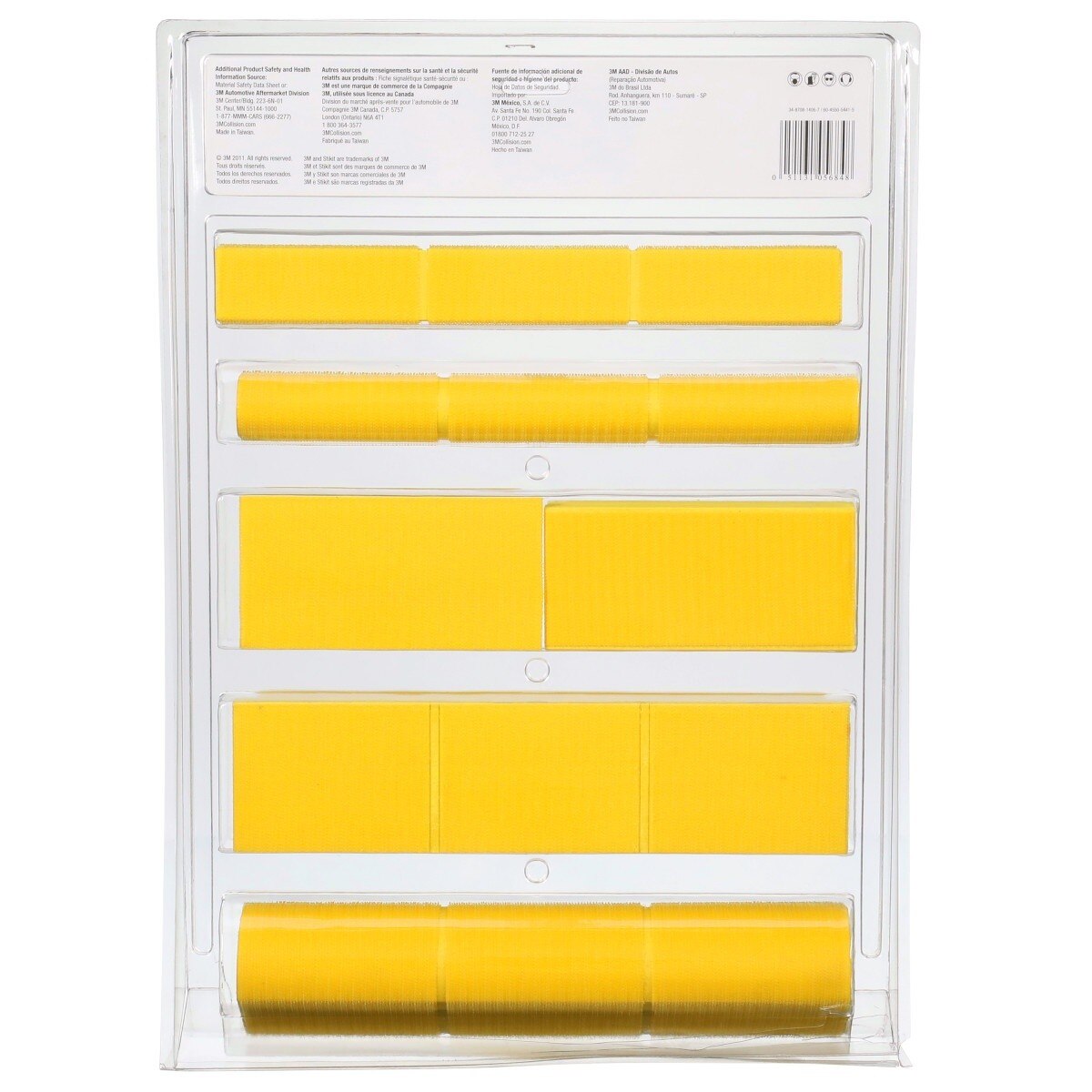 3M Hookit Sanding Block Kit, Hook and Loop, Yellow, Plastic (05684) (7000045510) (6 Pack) - 8