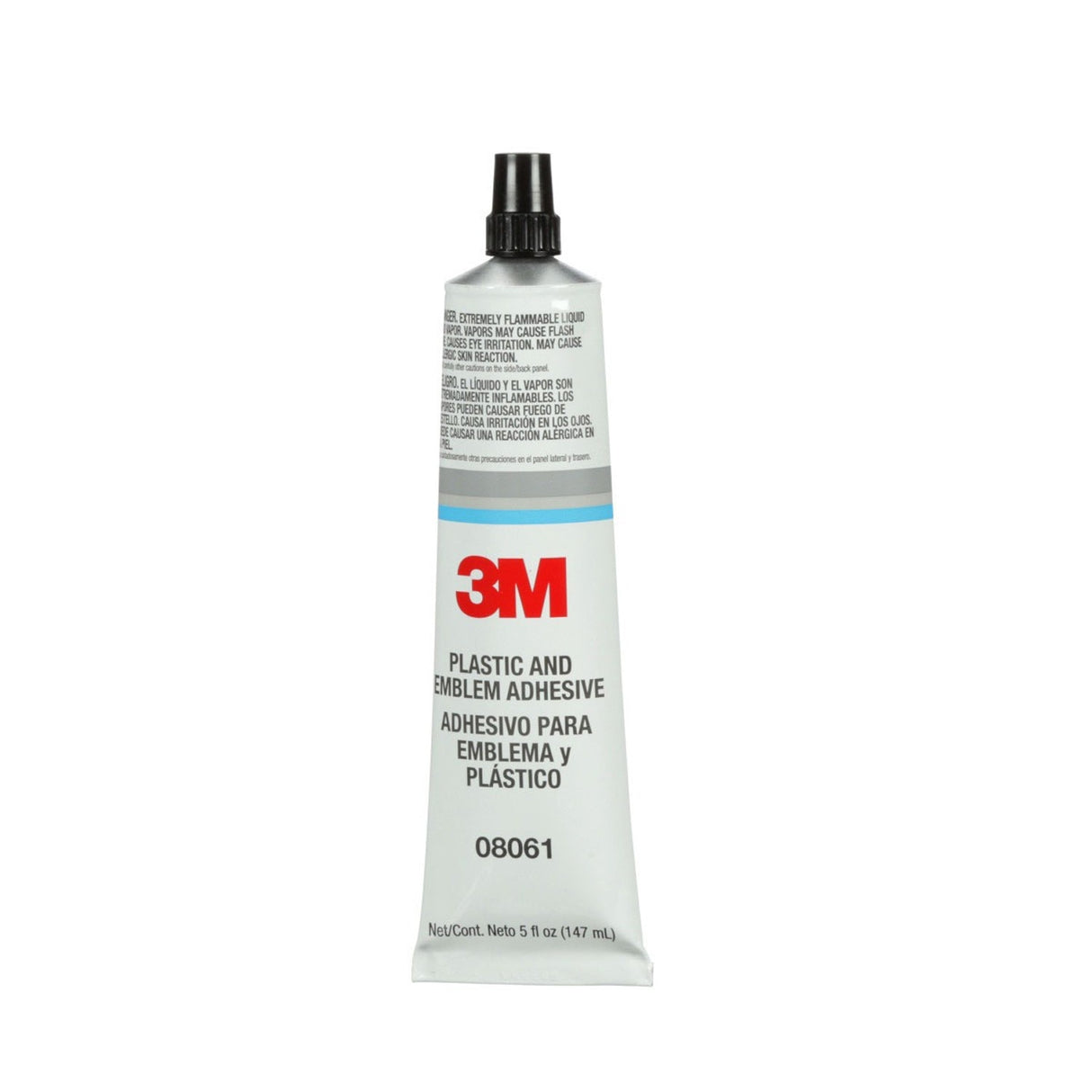 3M 08061 Plastic and Emblem Adhesive Transparent 5 oz Tube for Plastic and Metal Emblems (7000045518) (6 Pack)