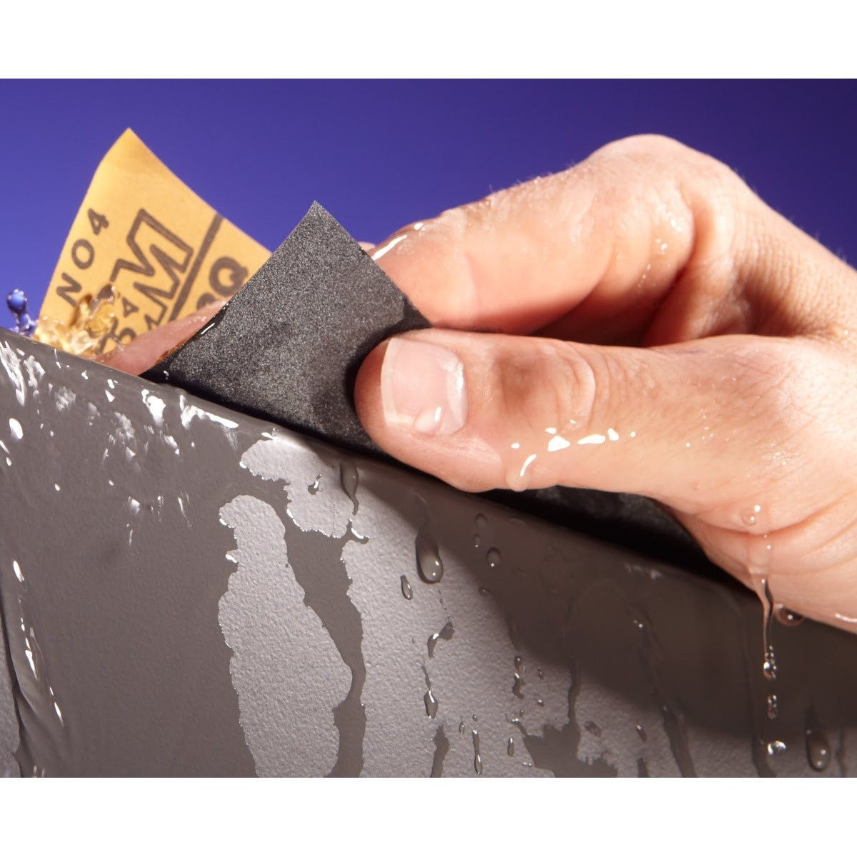 3M 401Q 01999 Abrasive Sheet, 3000 Grit, Black, Silicon Carbide, Wet Dry, 9 in x 11 in (7000045545) (250 Pack) - 3