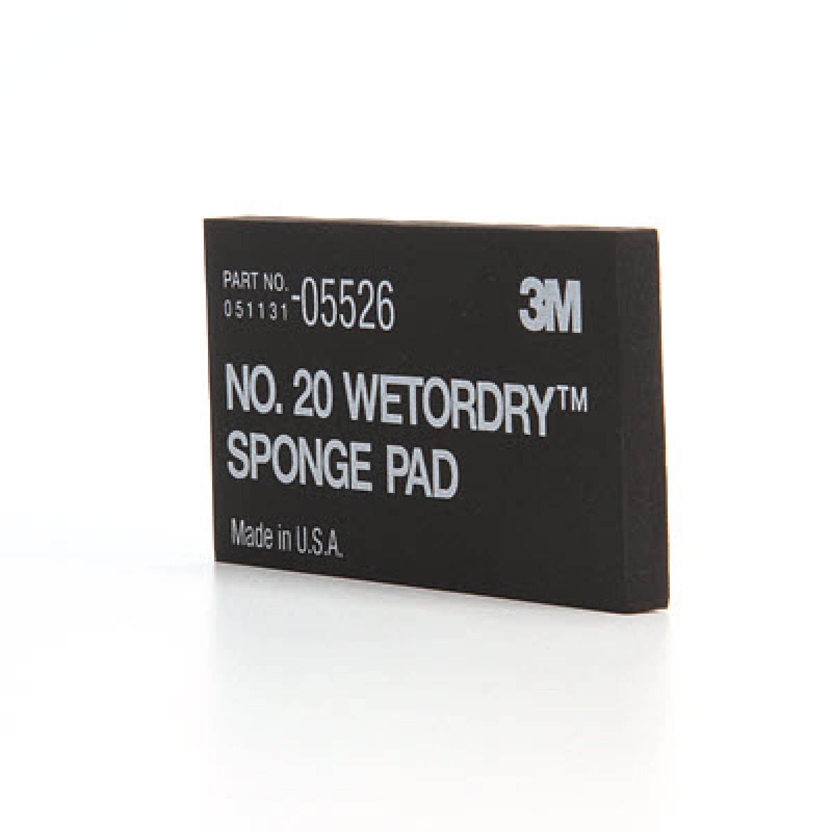 3M 05526 Sponge Pad 20 Flexible Soft Black 5-1/2 in x 2-3/4 in x 3/8 in (7000045663) (50 Pack) - 8