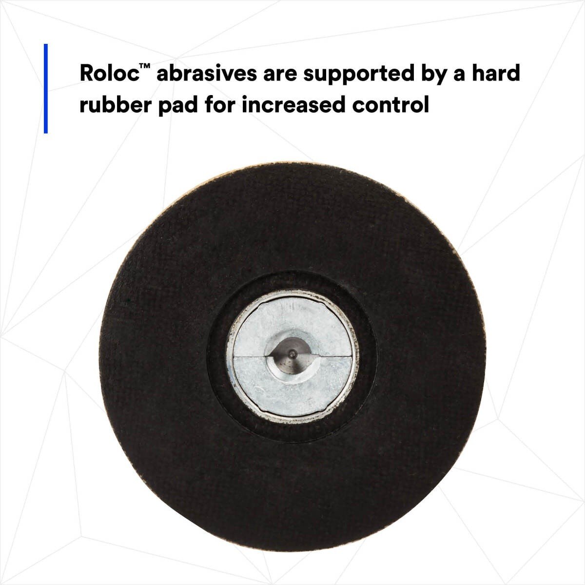 3M Roloc Disc Pad Assembly Quick Change Backup Pad Black Rubber 3 in (05540) (7000045705) (10 Pack) - 4