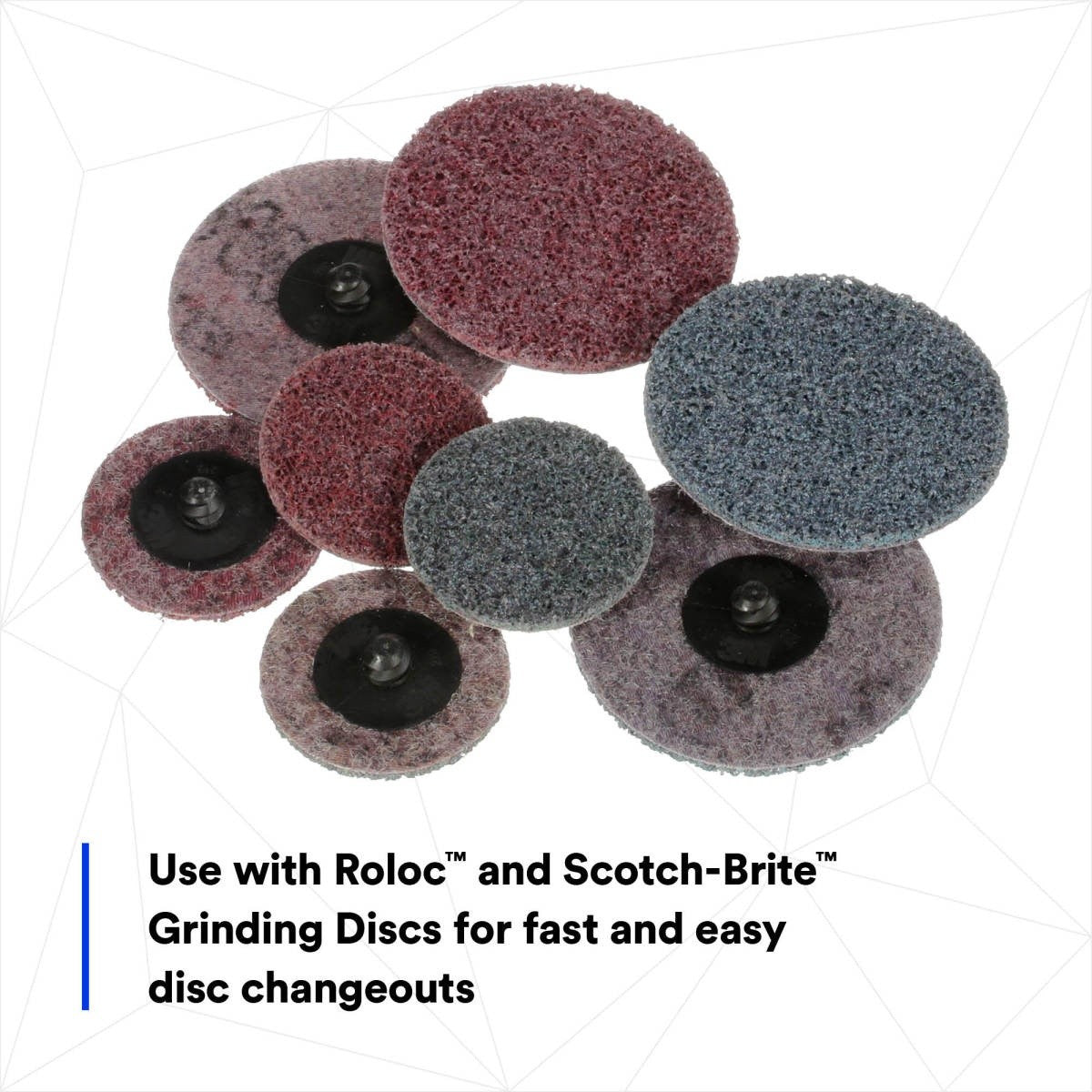 3M Roloc Disc Pad Assembly Quick Change Backup Pad Black Rubber 3 in (05540) (7000045705) (10 Pack) - 5