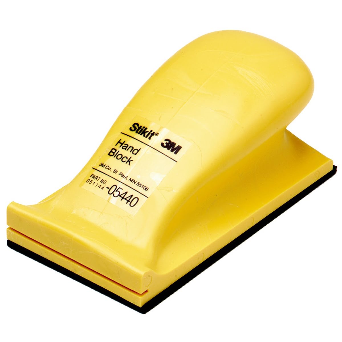 3M Stikit Hand Block, Hard, Yellow, 2.75 in x 5 in (05440) (7000045764) (10 Pack)