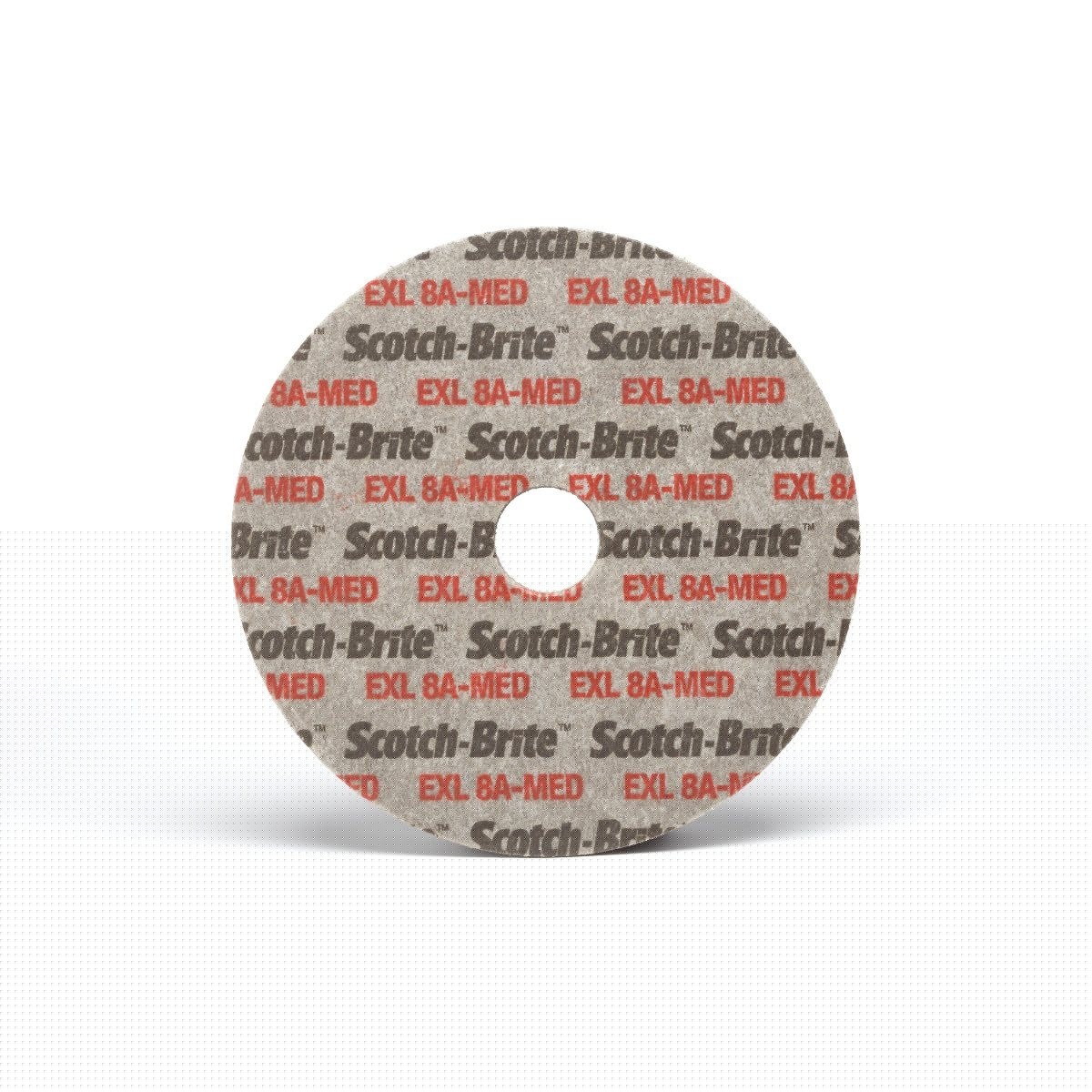 3M XL-UW Scotch-Brite EXL Unitized Wheel, 8A Medium, Aluminum Oxide, Gray, 3 in x 1/4 in x 1/4 in (7000045929) (40 Pack)
