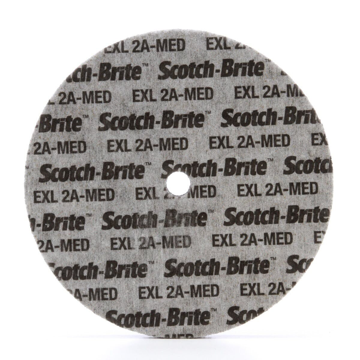 3M XL-UW Scotch-Brite EXL Unitized Wheel, Aluminum Oxide 2A Medium, Gray, 6 in x 1/2 in x 1/2 in (7000046028) (4 Pack) - 2