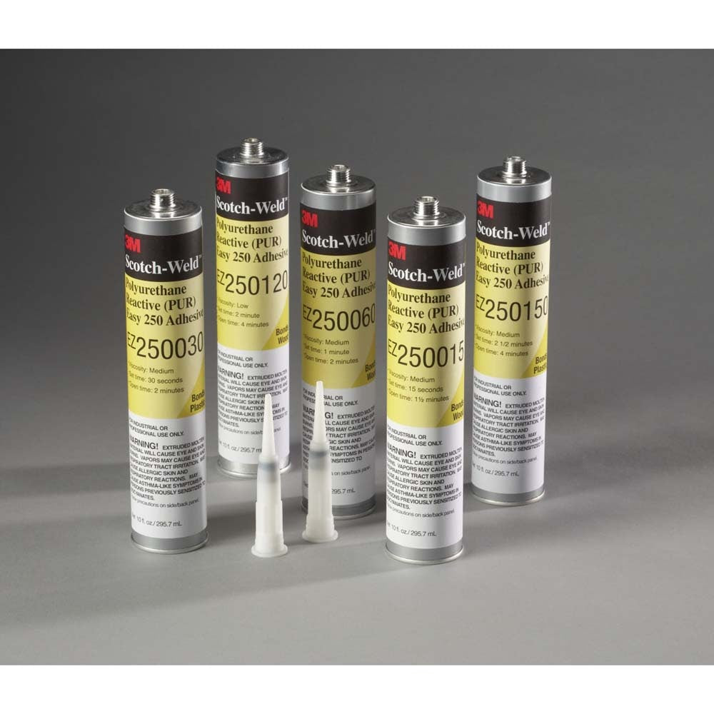 3M EZ250015 Scotch-Weld PUR Adhesive , Off-White, 1/10 Gallon Cartridge (7000046529) (5 Pack) - 2