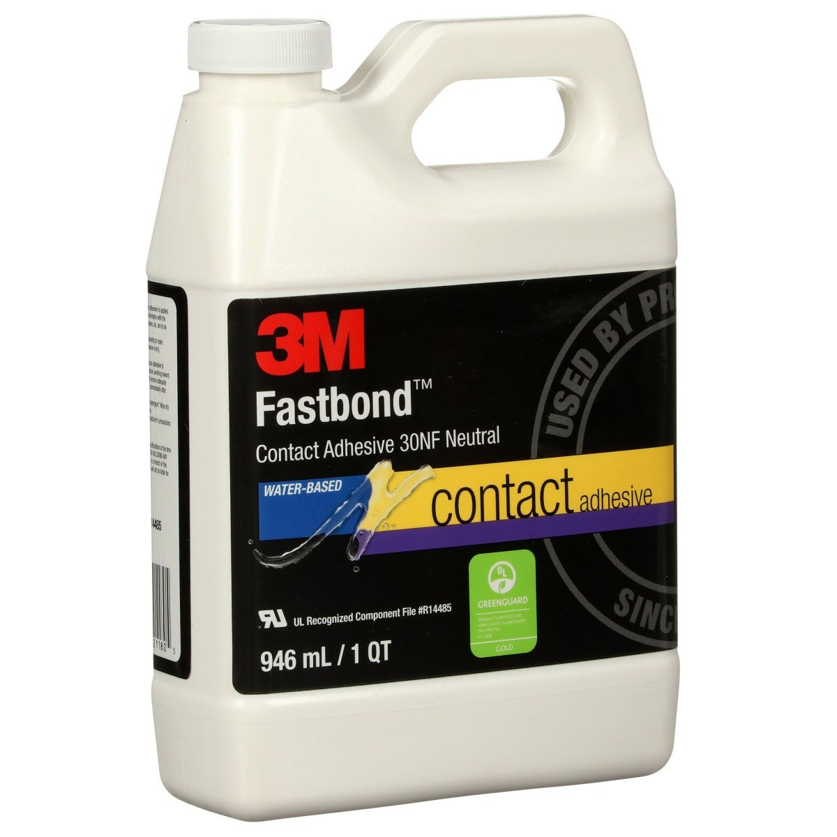 3M 30NF Contact Adhesive, Neutral, Water-Based, 1 Quart Can (21180) (7000046567) (12 Pack) - 2