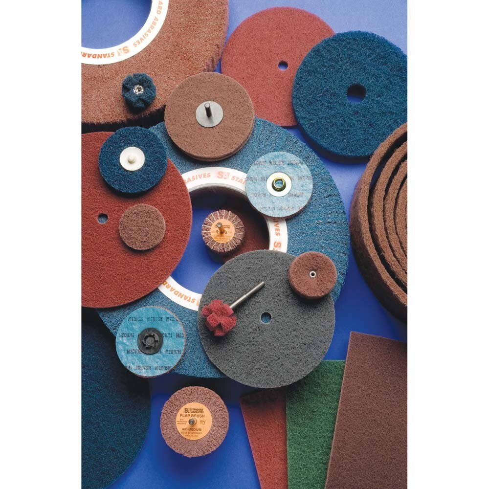 3M 7000046748 Standard Abrasives Buff and Blend HP Disc 850708, 6 in x 1/2 in A VFN (10 Pack) - 2