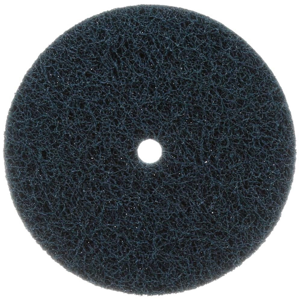3M 7000046749 Standard Abrasives 32517 Buff and Blend HS Disc 810710, 6 in x 1/2 in A MED Blue (10 Pack)