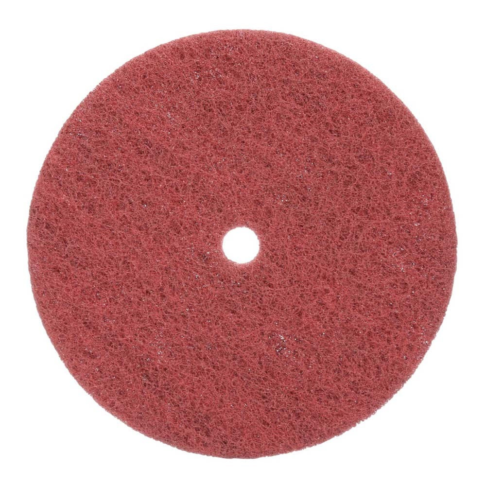 3M 860708 Standard Abrasives Buff and Blend HS Disc , 6 in x 1/2 in A VFN Pink (7000046751) (10 Pack)