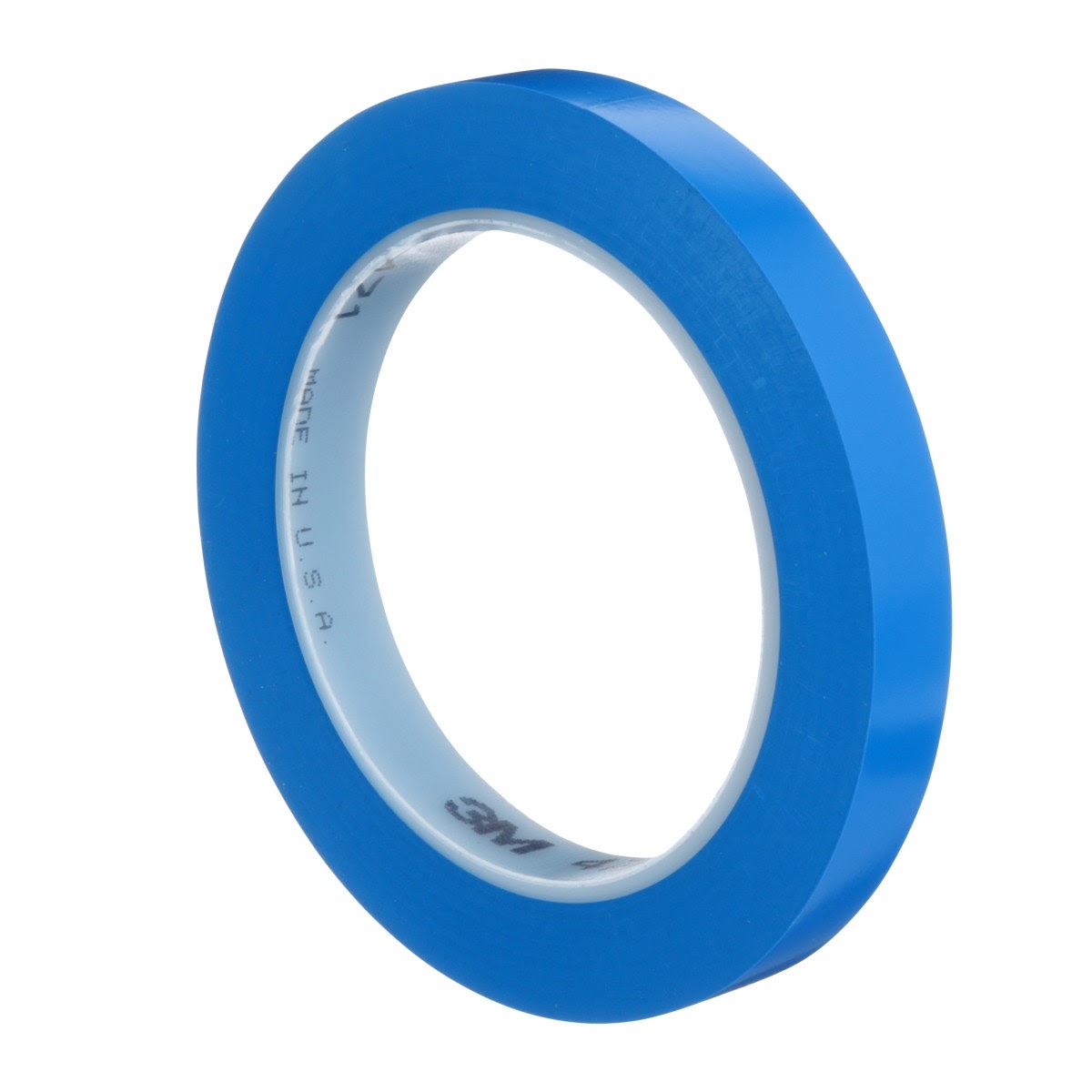 3M 471 Vinyl Tape, Blue, 1/2 in x 36 yd, 5.2 mil, Individually Wrapped Conveniently Packaged (7000047461) (72 Pack) - 4