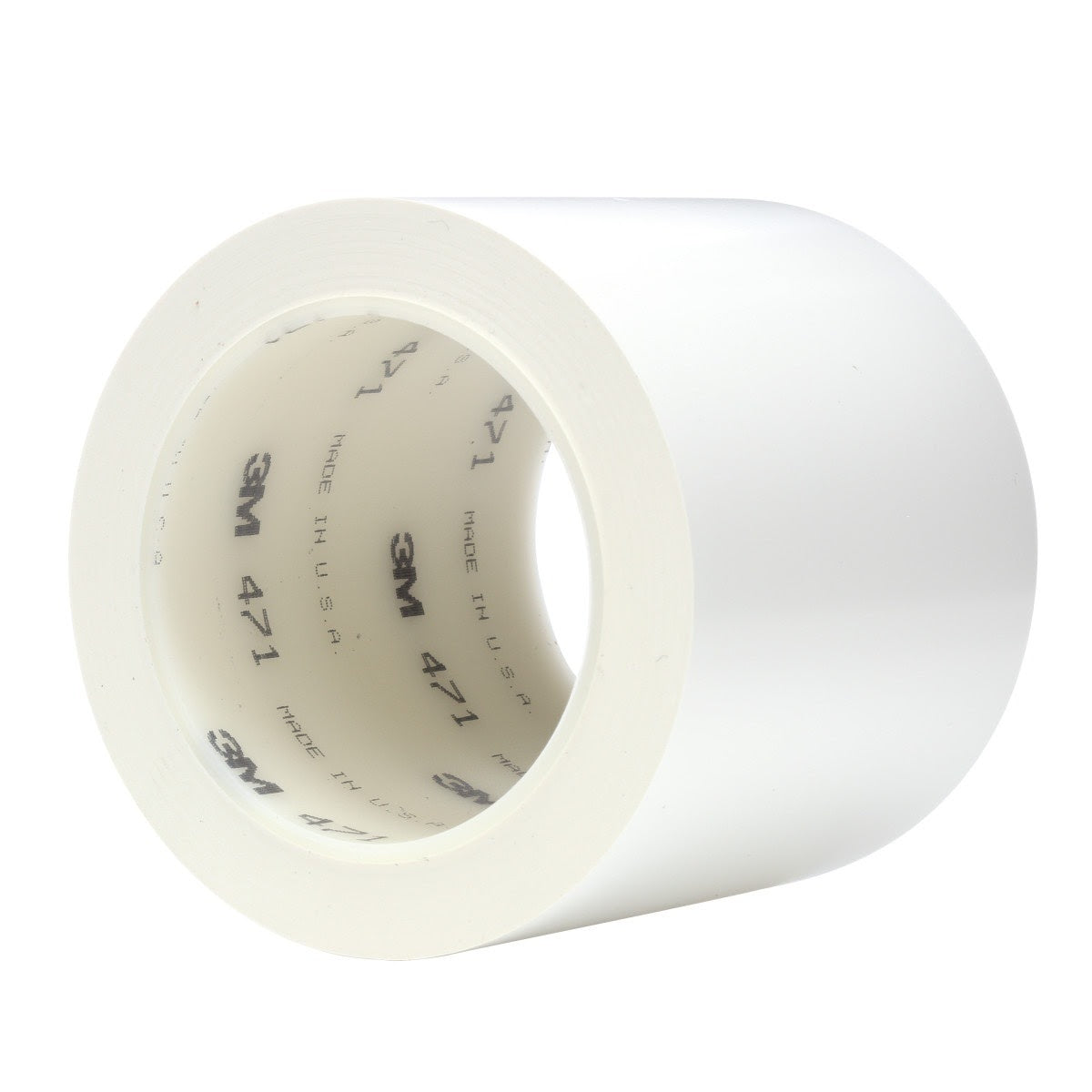 3M 471 Vinyl Tape, White, 4 in x 36 yd, 5.2 mil (7000047476) (8 Pack)
