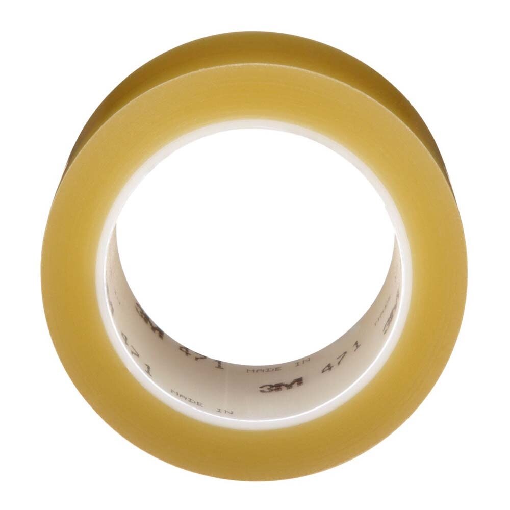 3M 7000048403 Vinyl Tape 471, 2" x 36 yd 5.2 mil, Transparent (24 Pack) - 4
