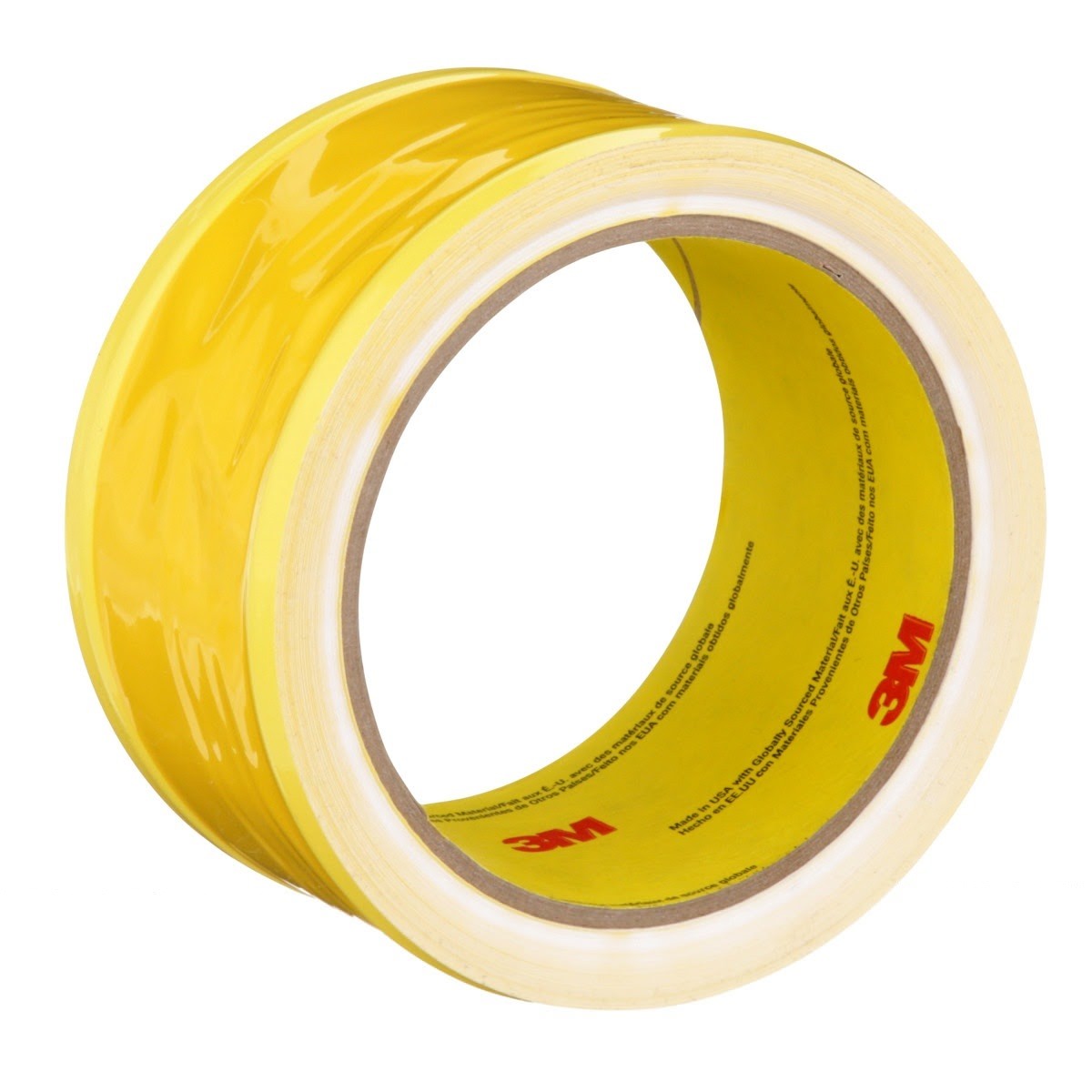 3M 695 Riveters Tape, Yellow with White Adhesive, 2 in x 36 yd, 3 mil (7000048596) (24 Pack)