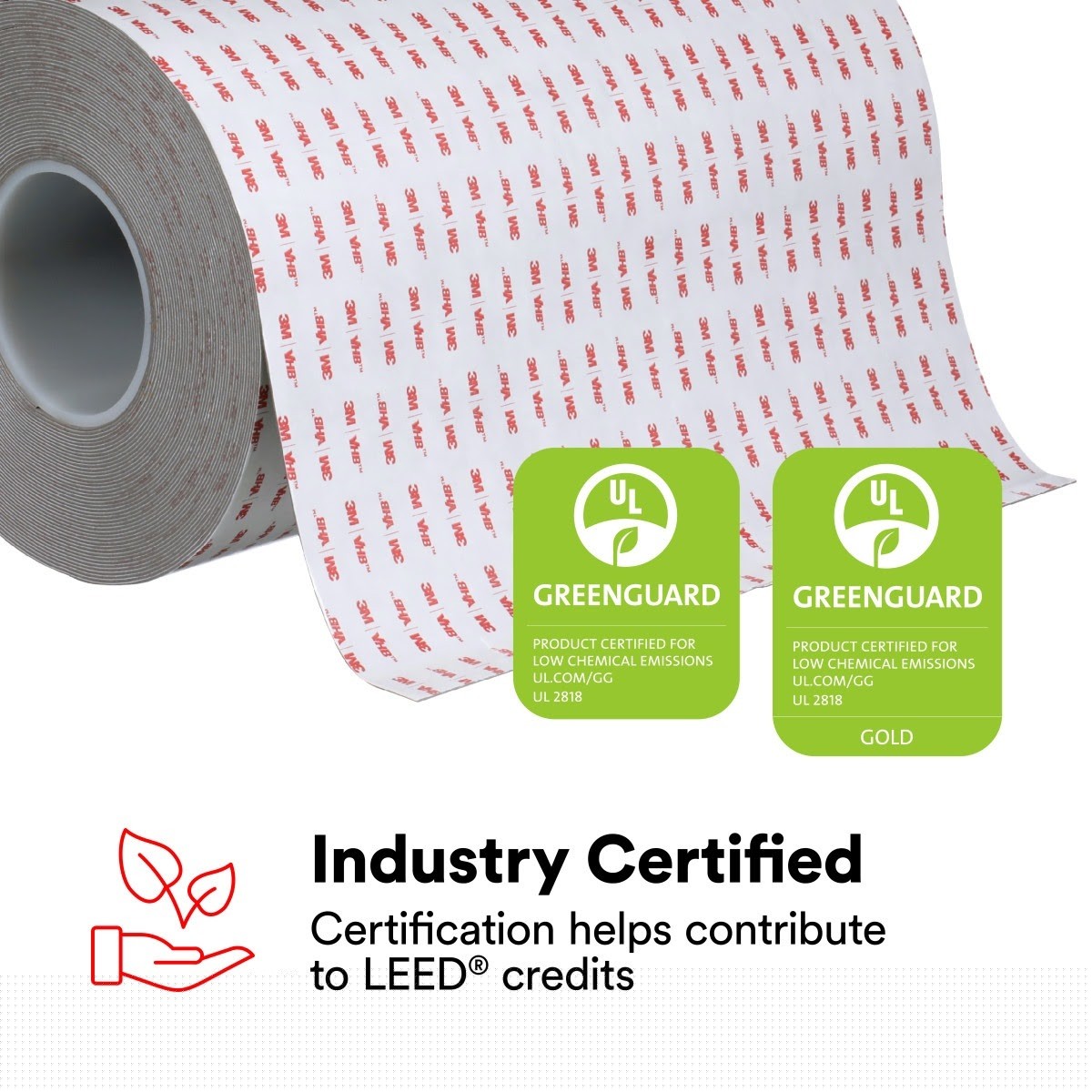 3M 4941 VHB Tape, Gray, 3/4 in x 36 yd, 45 mil (7000048597) (12 Pack) - 10