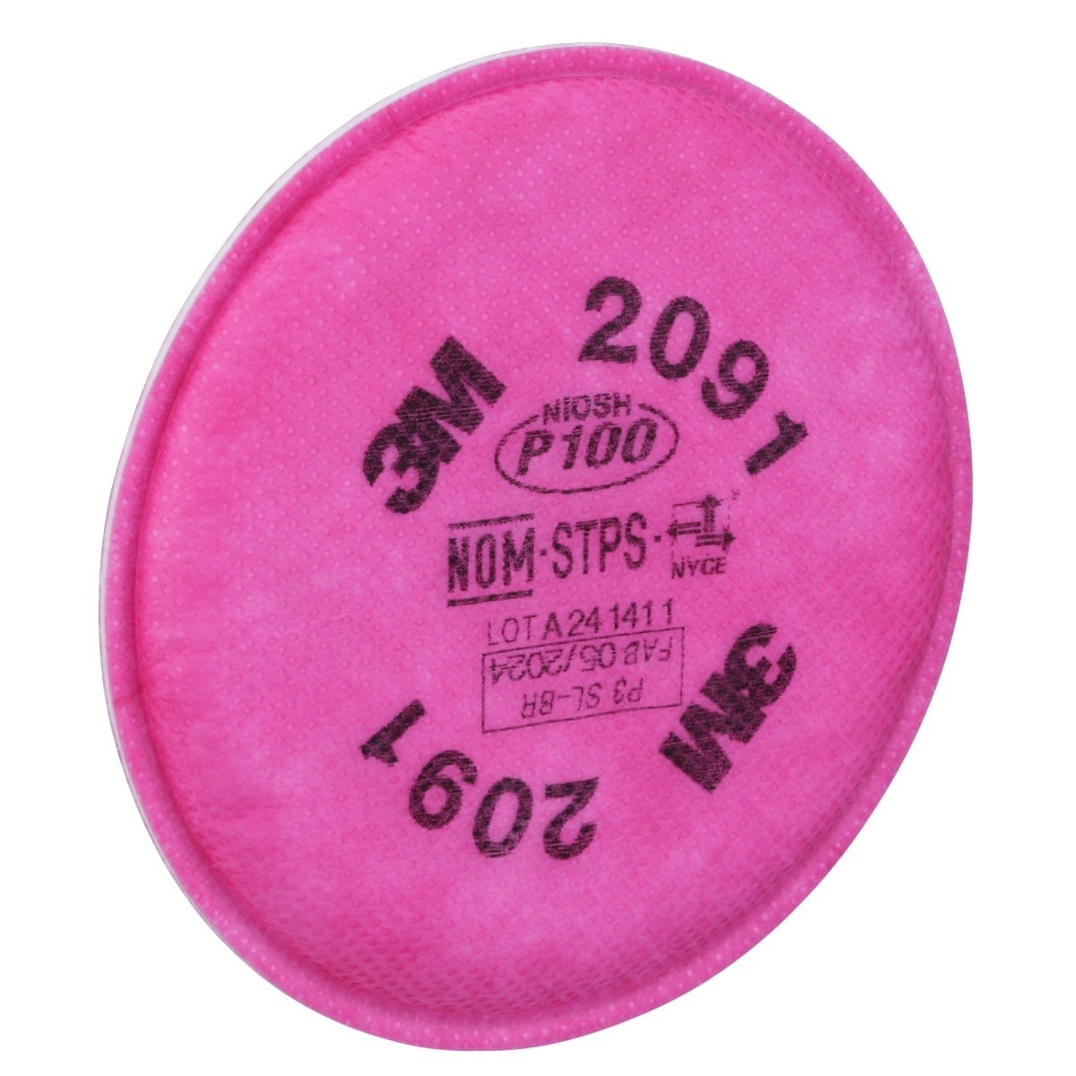 3M 2091 2091/07000 Particulate Filter P100 Bayonet, Magenta (7000051991) (2 Pack) - 4