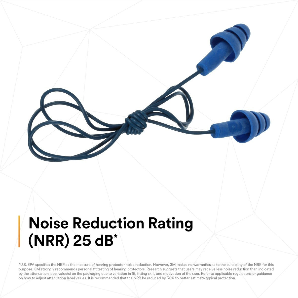 3M 340-4017 E-A-R UltraFit Earplugs, Metal Detectable, Corded, Econopack (7000052725) (200 Pack) - 2