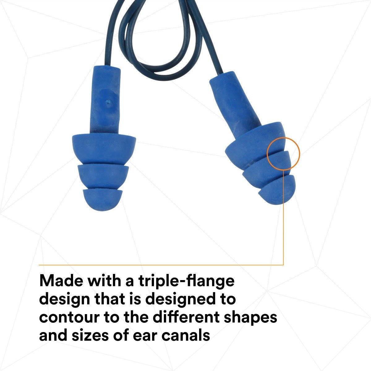 3M 340-4017 E-A-R UltraFit Earplugs, Metal Detectable, Corded, Econopack (7000052725) (200 Pack) - 7