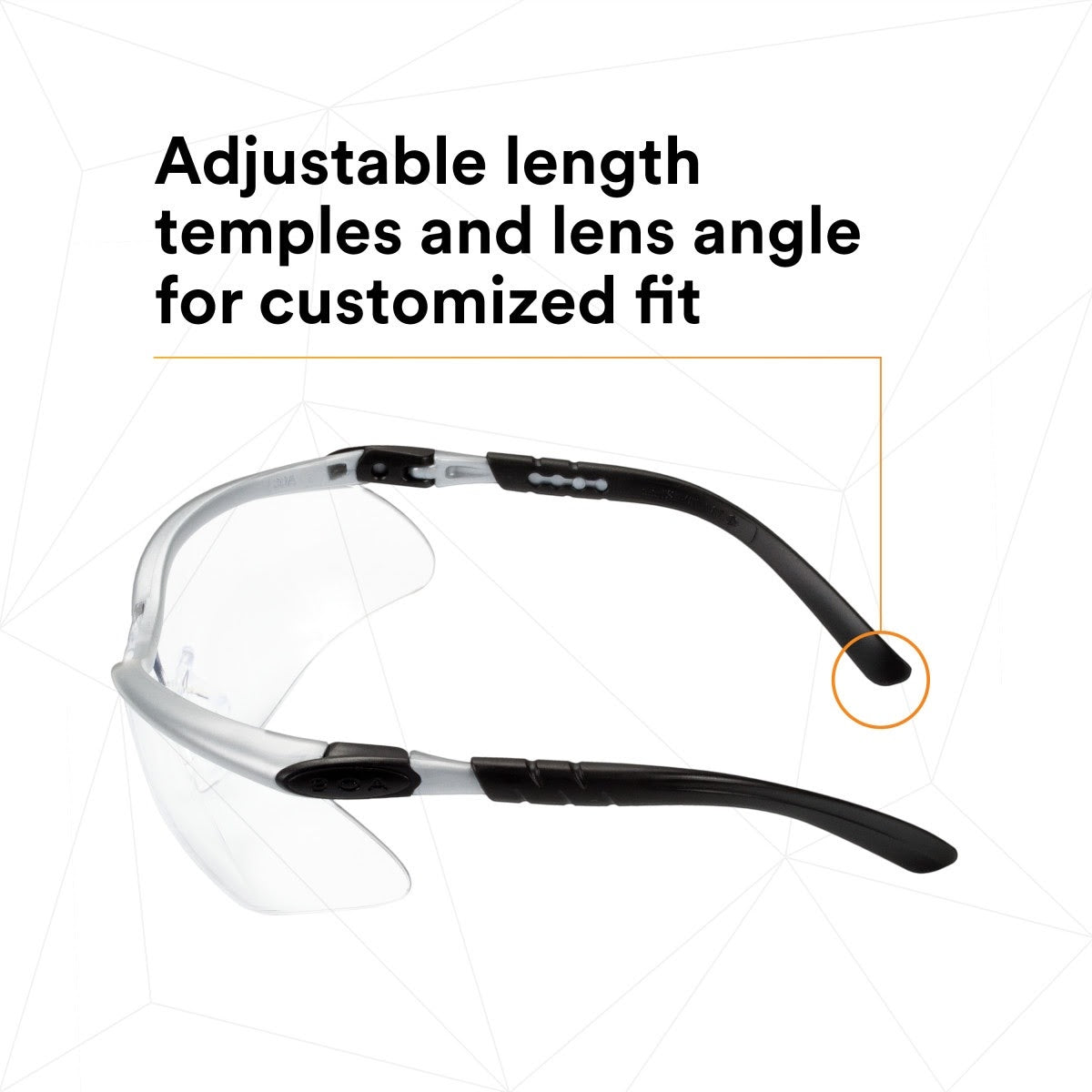 3M 11380-00000-20 BX Protective Eyewear, Clear Anti-Fog Lens, Silver/Black Frame (7000052795) (20 Pack) - 7