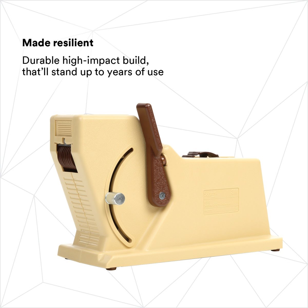 3M Scotch Definite Length Tape Dispenser M920, 1 in, Putty, 3 in Core (7000056552) (6 Pack) - 6