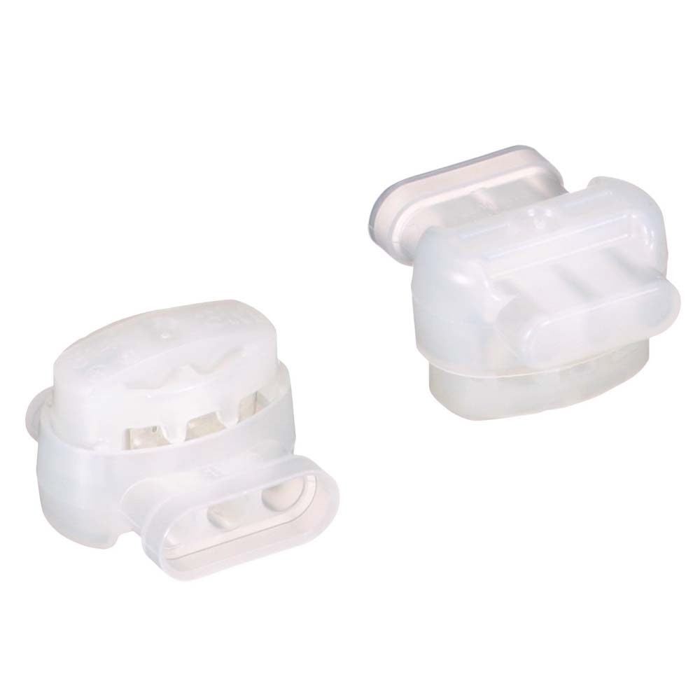 3M 314U-BIN Electrical IDC Insulation Displacement Connector , Pigtail, Self-Stripping, Flame Retardant, White, 22-14 AWG (7000058006) (1000 Pack) - 2