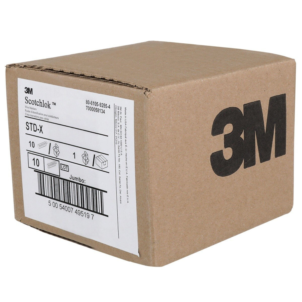 3M STD-X Wire Marker Tape Dispenser, Dispenser Only Holds 10 Rolls (7000058134) (10 Pack) - 6