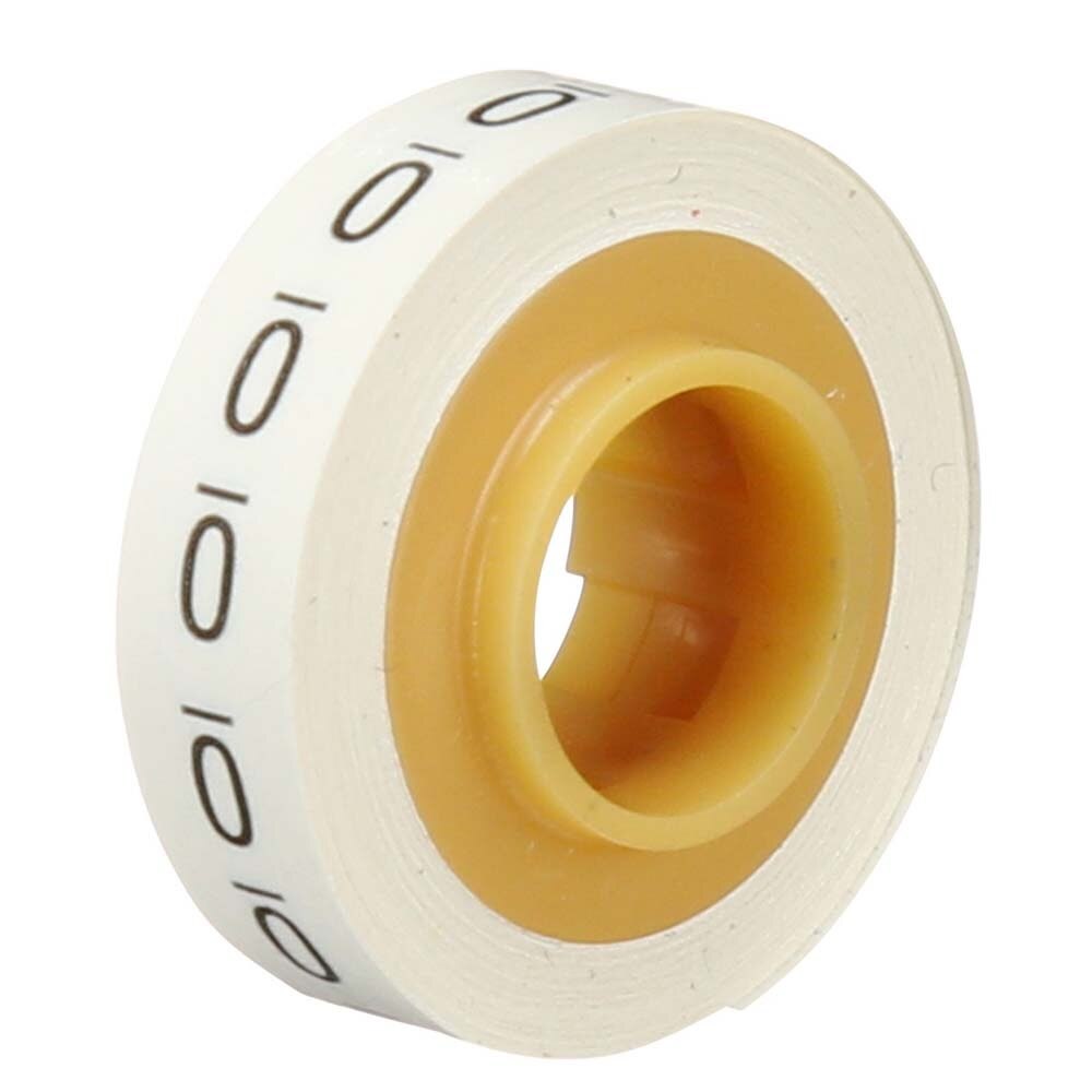 3M 7000058254 ScotchCode Wire Marker Tape Refill Roll SDR-0, Printed with '0' (10 Pack) - 2